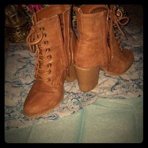 Brown ankle boots